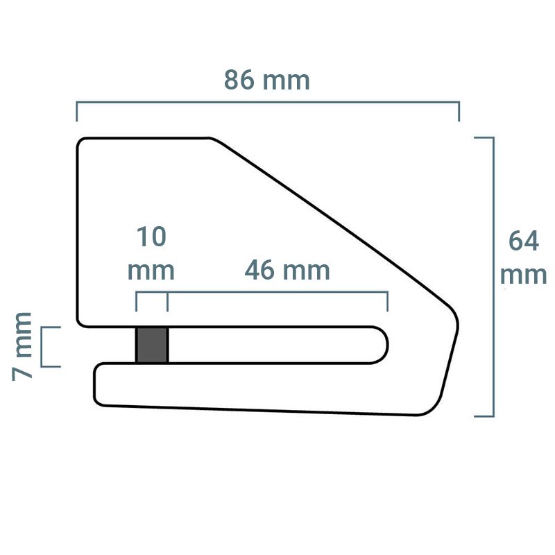 BLOQUEO DISCO XENA XX10 ACERO INOXIDABLE 10 MM BLOQUEO DISCO XENA XX10 ACERO INOXIDABLE 10 MM 